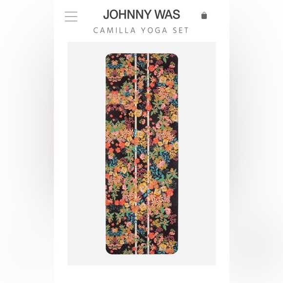 Johnny Was Yoga Mat & Carrying Bag. - Picture 2 of 4